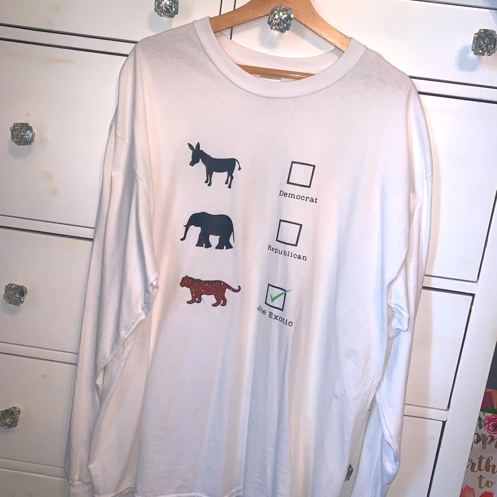 Vote J. Exotic democrat/republican custom made tee
